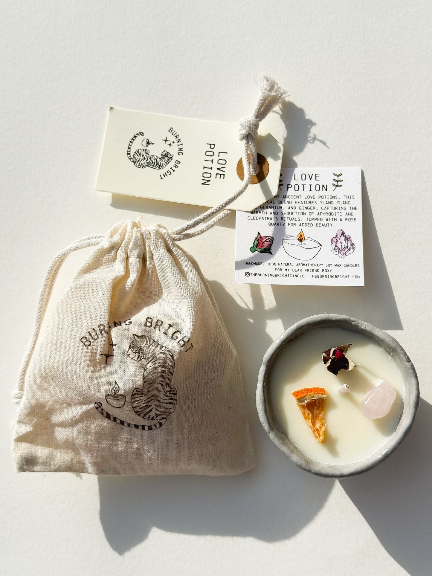 Botanical Aromatherapy Love Potion Aphrodisiac Candle