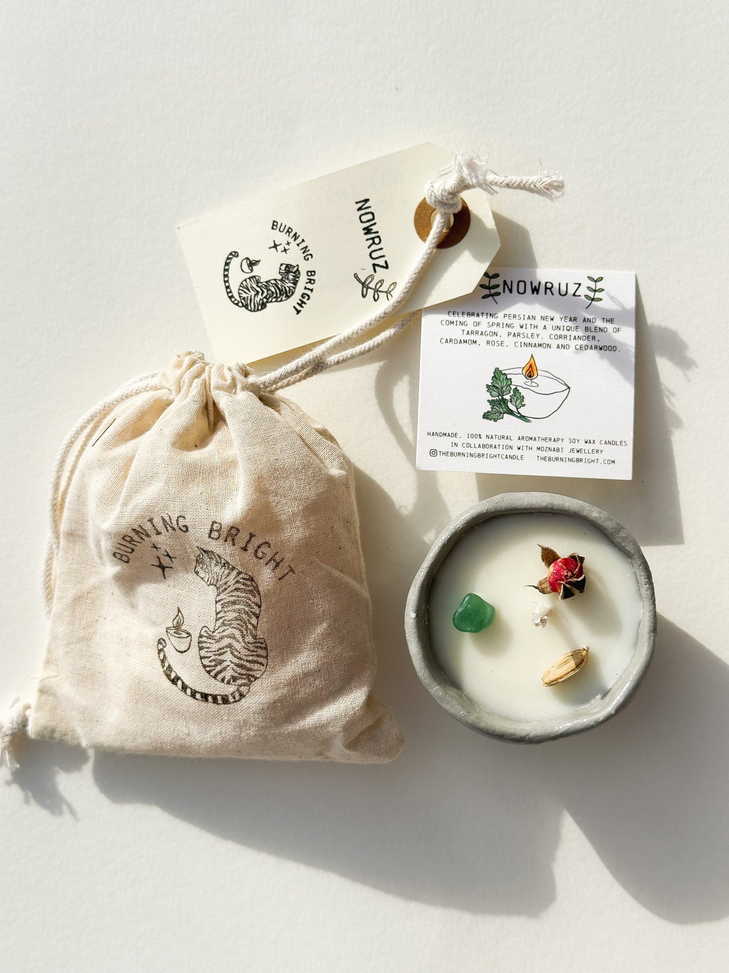Botanical Aromatherapy Candle Nowruz Persian New Year