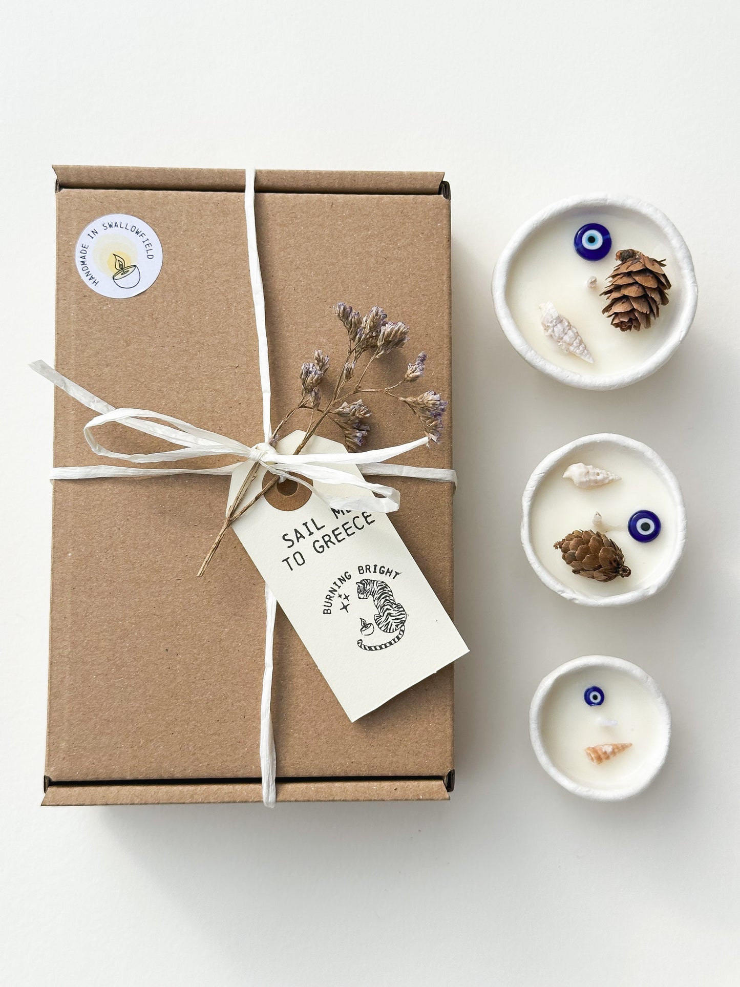 Botanical Aromatherapy Lemongrass Protection Candle Gift Set