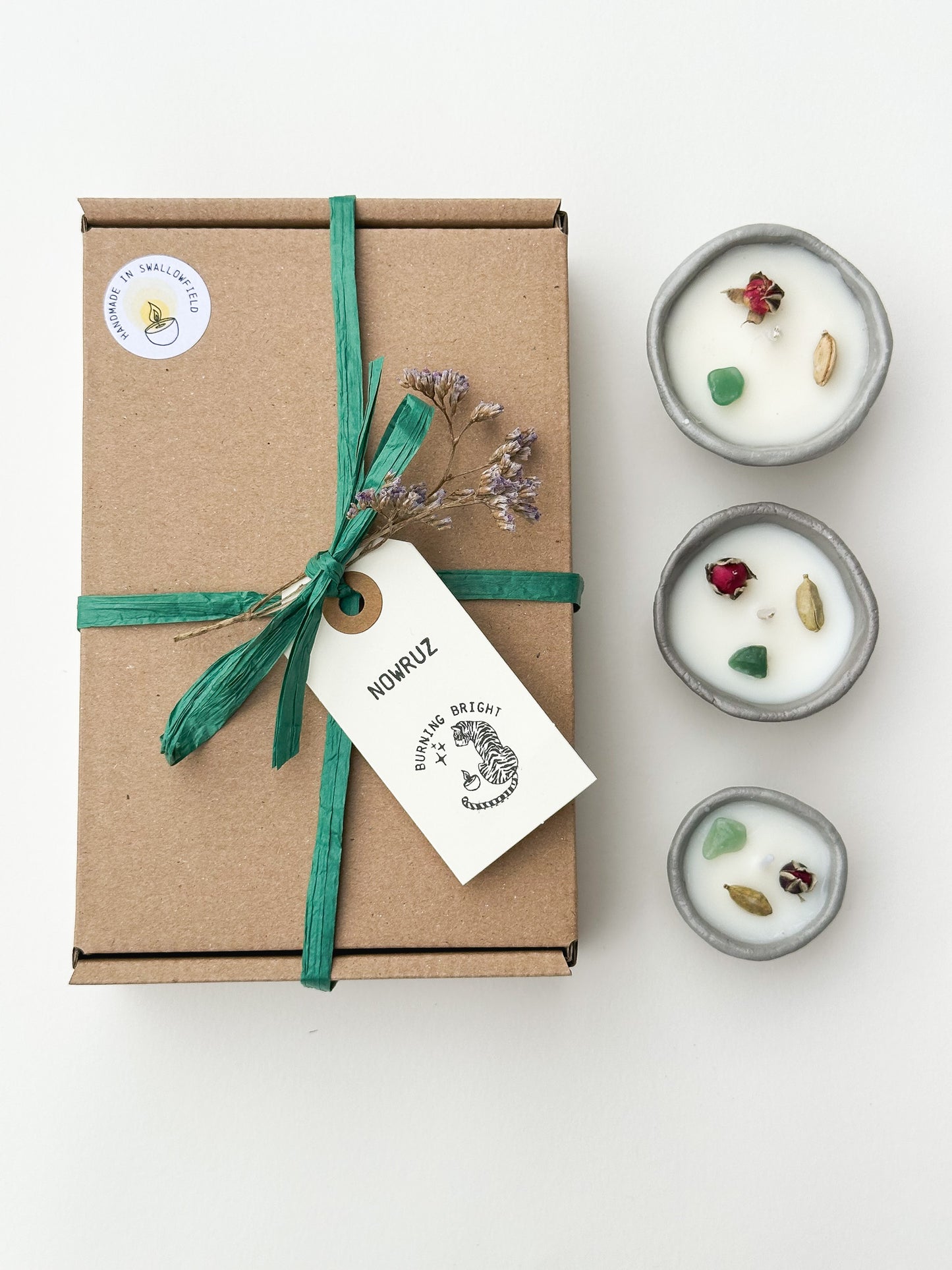 Botanical Aromatherapy Candle Nowruz Persian New Year Gift Set